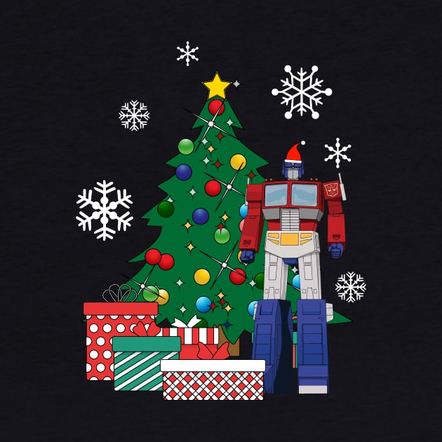 Optimus Prime Around The Christmas Tree by Nova5